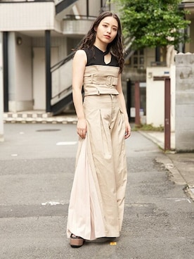 「BARAK（バラク）のアイテム」を使った、BARAKさん（レディース・152cm）の夏コーディネート
