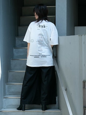 「BARAK（バラク）のアイテム」を使った、BARAKさん（レディース・168cm）の夏コーディネート