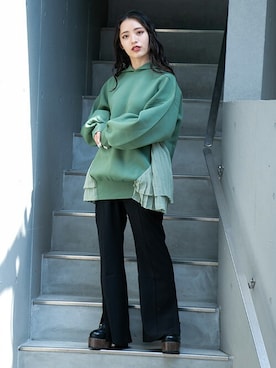 「プリーツ」｜BARAKさん（レディース・152cm）の秋コーディネート