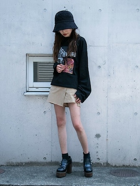 「ラップスカート」｜BARAKさん（レディース・160cm）の秋コーディネート