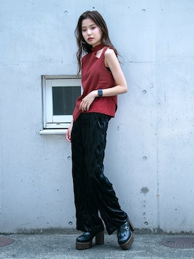 「BARAK（バラク）のアイテム」を使った、BARAKさん（レディース・160cm）の夏コーディネート