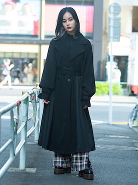 「BARAK（バラク）のアイテム（その他パンツ）」を使った、BARAKさん（レディース・160cm）の秋コーディネート