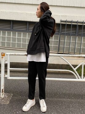 「BARAK（バラク）のアイテム（Tシャツ/カットソー）」を使った、BARAKさん（レディース・161cm）の秋コーディネート