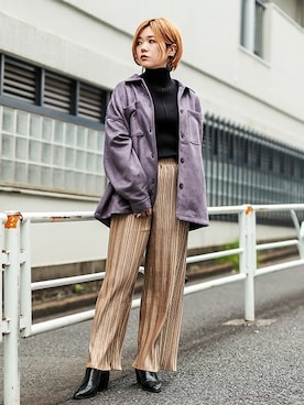 「BARAK（バラク）のアイテム（その他アウター）」を使った、BARAKさん（レディース・162cm）の秋コーディネート