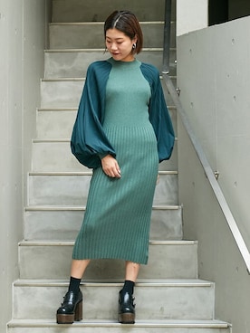 「BARAK（バラク）のアイテム」を使った、BARAKさん（レディース・162cm）の秋コーディネート