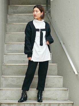 「BARAK（バラク）のアイテム（その他パンツ）」を使った、BARAKさん（レディース・162cm）の秋コーディネート