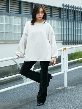「BARAK（バラク）のアイテム（その他パンツ）」を使った、BARAKさん（レディース・160cm）の秋コーディネート