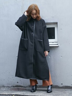 「BARAK（バラク）のアイテム（その他パンツ）」を使った、BARAKさん（レディース・160cm）の冬コーディネート