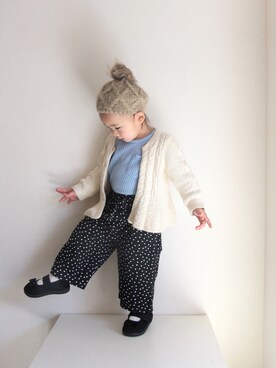 _____rkさん（キッズ・100cm）の冬コーディネート