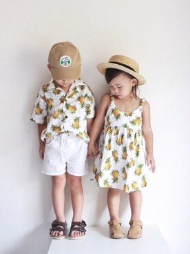 _____rkさん（キッズ・100cm）の夏コーディネート