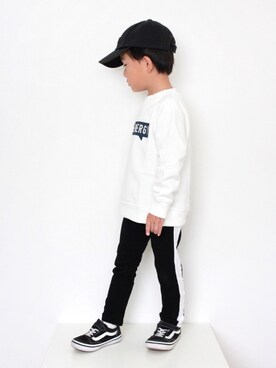 「CIAOPANIC TYPY（チャオパニックティピー）のアイテム（レッグウェア）」を使った、_____rkさん（キッズ・110cm）の春コーディネート