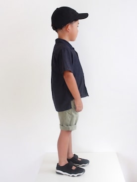 「ネイビー」｜_____rkさん（キッズ・104cm）の夏コーディネート