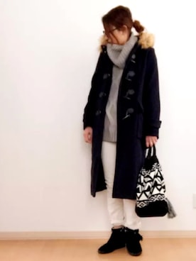 「SEVENDAYS=SUNDAY（セブンデイズサンデイ）のアイテム（ダッフルコート）」を使った、★miki★さん（レディース・165cm）の冬コーディネート
