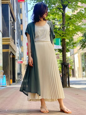 「PARLMASEL（パールマシェール）のアイテム」を使った、shino_wearさん（レディース・167cm）の夏コーディネート