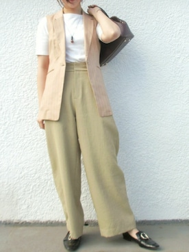 「NEWYORKER（ニューヨーカー）のアイテム（テーラードジャケット）」を使った、shino_wearさん（レディース・167cm）の夏コーディネート