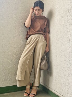 「PARLMASEL（パールマシェール）のアイテム」を使った、shino_wearさん（レディース・167cm）の夏コーディネート