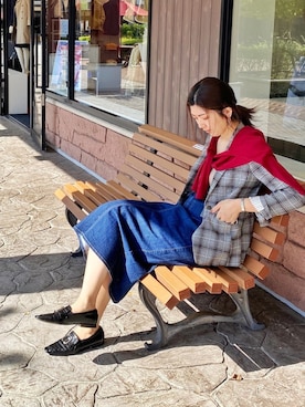 「NEWYORKER（ニューヨーカー）のアイテム（テーラードジャケット）」を使った、shino_wearさん（レディース・167cm）の秋コーディネート