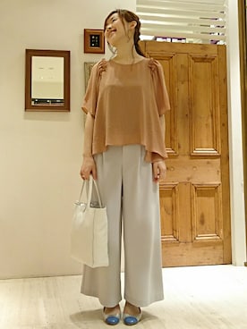 「LAURA DI MAGGIO（ローラディマッジオ）のアイテム」を使った、なおさん（レディース・165cm）の春コーディネート