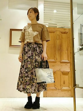 「ファーサンダル」｜なおさん（レディース・165cm）の夏コーディネート