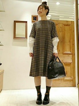 「靴下」｜なおさん（レディース・165cm）の秋コーディネート