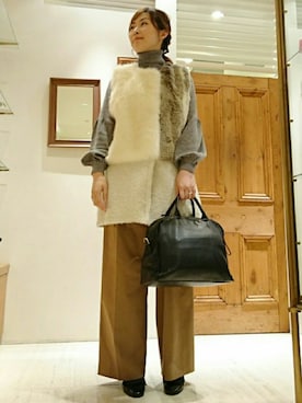 「ADAWAS（アダワズ）のアイテム」を使った、なおさん（レディース・165cm）の秋コーディネート