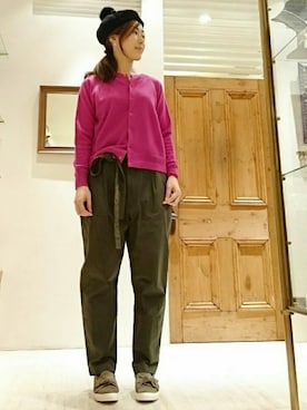 「アイテム（ハンチング/ベレー帽）」を使った、なおさん（レディース・165cm・30代）の秋コーディネート