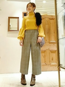 「ADAWAS（アダワズ）のアイテム」を使った、なおさん（レディース・165cm）の冬コーディネート