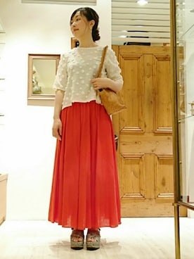 「Ampersand（アンパサンド）のアイテム」を使った、なおさん（レディース・165cm）の春コーディネート