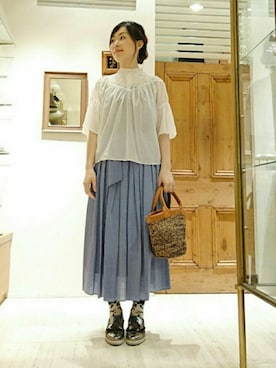 「アイテム（スリッポン）」を使った、なおさん（レディース・165cm・30代）の春コーディネート