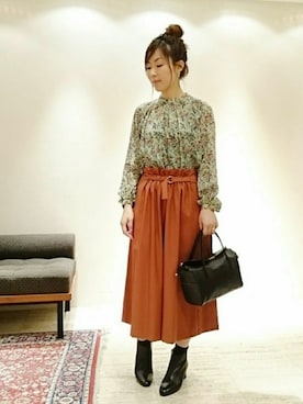 「DONEEYU（ドニーユ）のアイテム」を使った、なおさん（レディース・165cm）の秋コーディネート