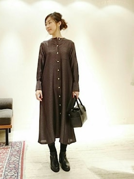 「nicholson&nicholson（ニコルソンアンドニコルソン）のアイテム」を使った、なおさん（レディース・165cm）の秋コーディネート