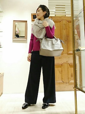 「アイテム（スリッポン）」を使った、なおさん（レディース・165cm・30代）の秋コーディネート