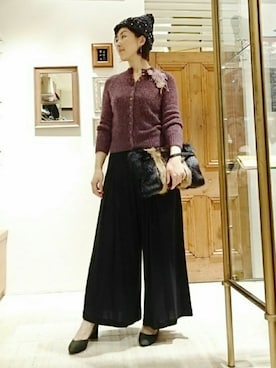 「アイテム（クラッチバッグ）」を使った、なおさん（レディース・165cm・30代）の秋コーディネート