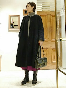 「Pertini（ペルティニ）のアイテム」を使った、なおさん（レディース・165cm）の冬コーディネート