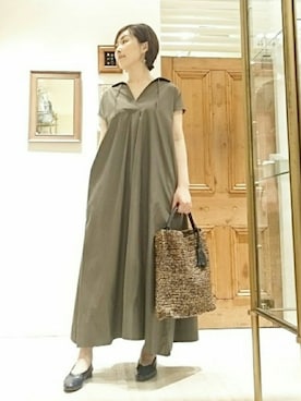 「BOEMOS（ボエモス）のアイテム」を使った、なおさん（レディース・165cm）の春コーディネート