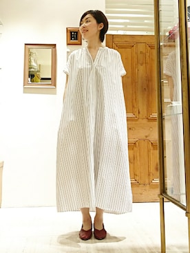 「アイテム（シャツワンピース）」を使った、なおさん（レディース・165cm・30代）の春コーディネート