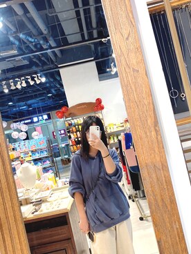「日系极简」｜「アイテム（その他トップス）」を使った、MENGXUEさん（レディース・168cm）の秋コーディネート