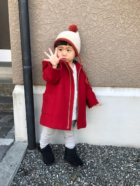「ZARA（ザラ）のアイテム（その他アウター）」を使った、so  rin enさん（キッズ・90cm）の冬コーディネート