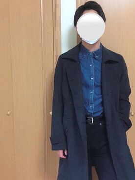 「NO ID.（ノーアイディ）のアイテム（トレンチコート）」を使った、tokotokoさん（メンズ・170cm）の春コーディネート