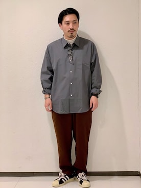 「THOMAS MASON（トーマス メイソン）のアイテム」を使った、kantaさん（メンズ・165cm）の冬コーディネート