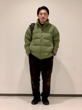 「C6（シーシックス）のアイテム（バッグ）」を使った、kantaさん（メンズ・165cm）の冬コーディネート