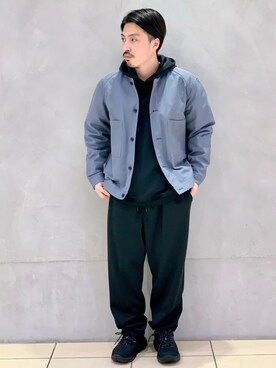 「ノーカラージャケット」｜kantaさん（メンズ・165cm）の冬コーディネート