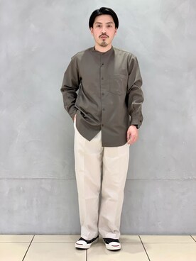 「URBAN RESEARCH（アーバンリサーチ）のアイテム（チノパンツ）」を使った、kantaさん（メンズ・165cm）の春コーディネート