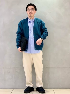 「アイテム（クラッチバッグ）」を使った、kantaさん（メンズ・165cm）の春コーディネート