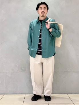 「URBAN RESEARCH（アーバンリサーチ）のアイテム（チノパンツ）」を使った、kantaさん（メンズ・165cm）の春コーディネート
