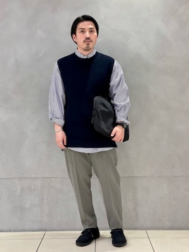 「Aer（エアー）のアイテム」を使った、kantaさん（メンズ・165cm）の春コーディネート