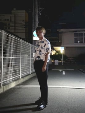 「Lazar（ラザル）のアイテム（トップス）」を使った、ryumaruさん（メンズ・165cm）の秋コーディネート