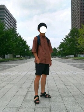 「アイテム（バングル/リストバンド）」を使った、としぴさん（メンズ・175cm・20代）の夏コーディネート