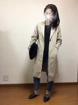 「ファークラッチ」｜ちょっきさん（レディース・154cm）の冬コーディネート