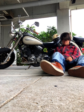 「SMITH'S（スミス）のアイテム（パンツ）」を使った、わっせいさん（メンズ・165cm）の秋コーディネート